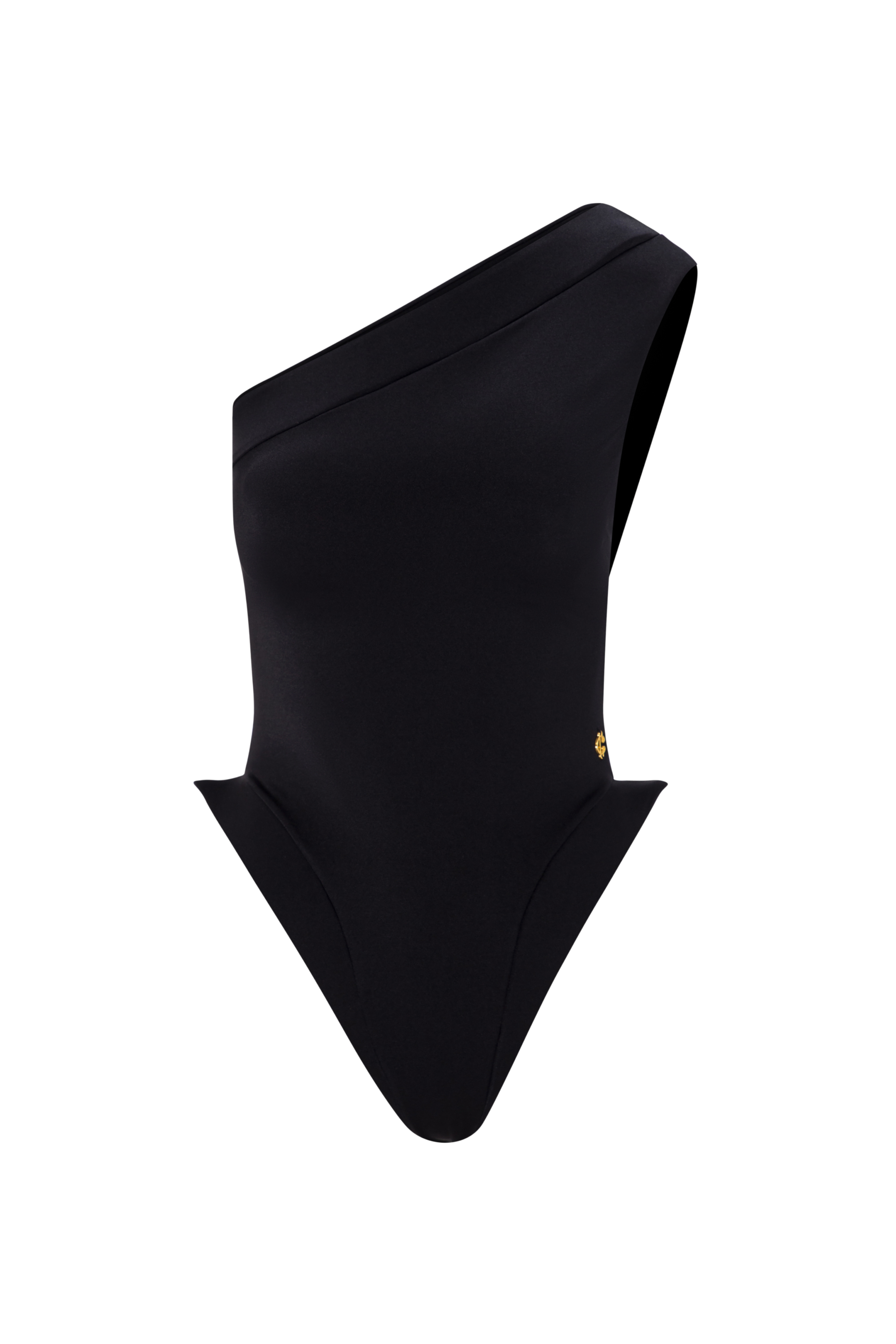 Couture swimsuit enhancing curves and feminine proportion