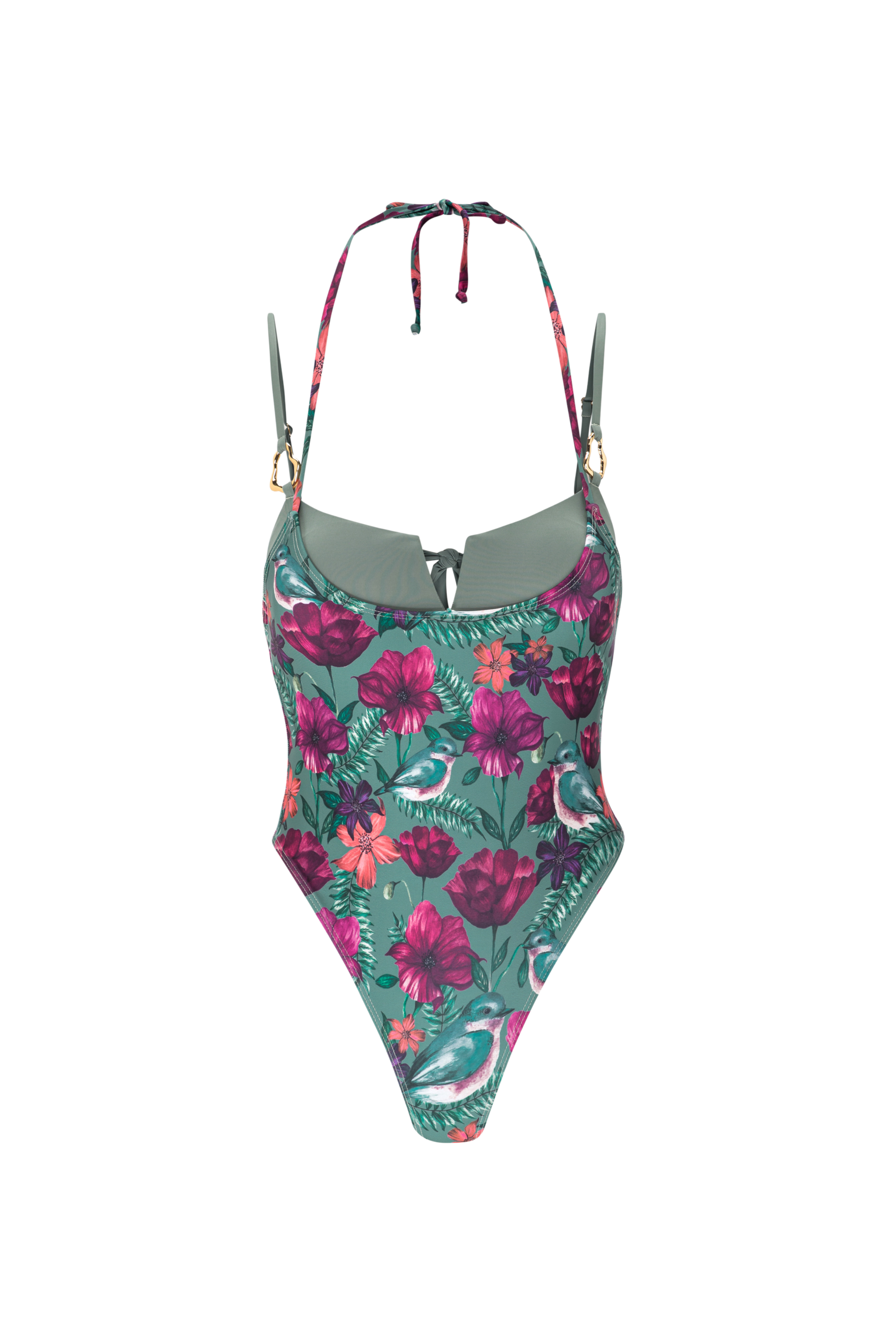 Elegant high-leg cut swimsuit editorial shot Cocoraille