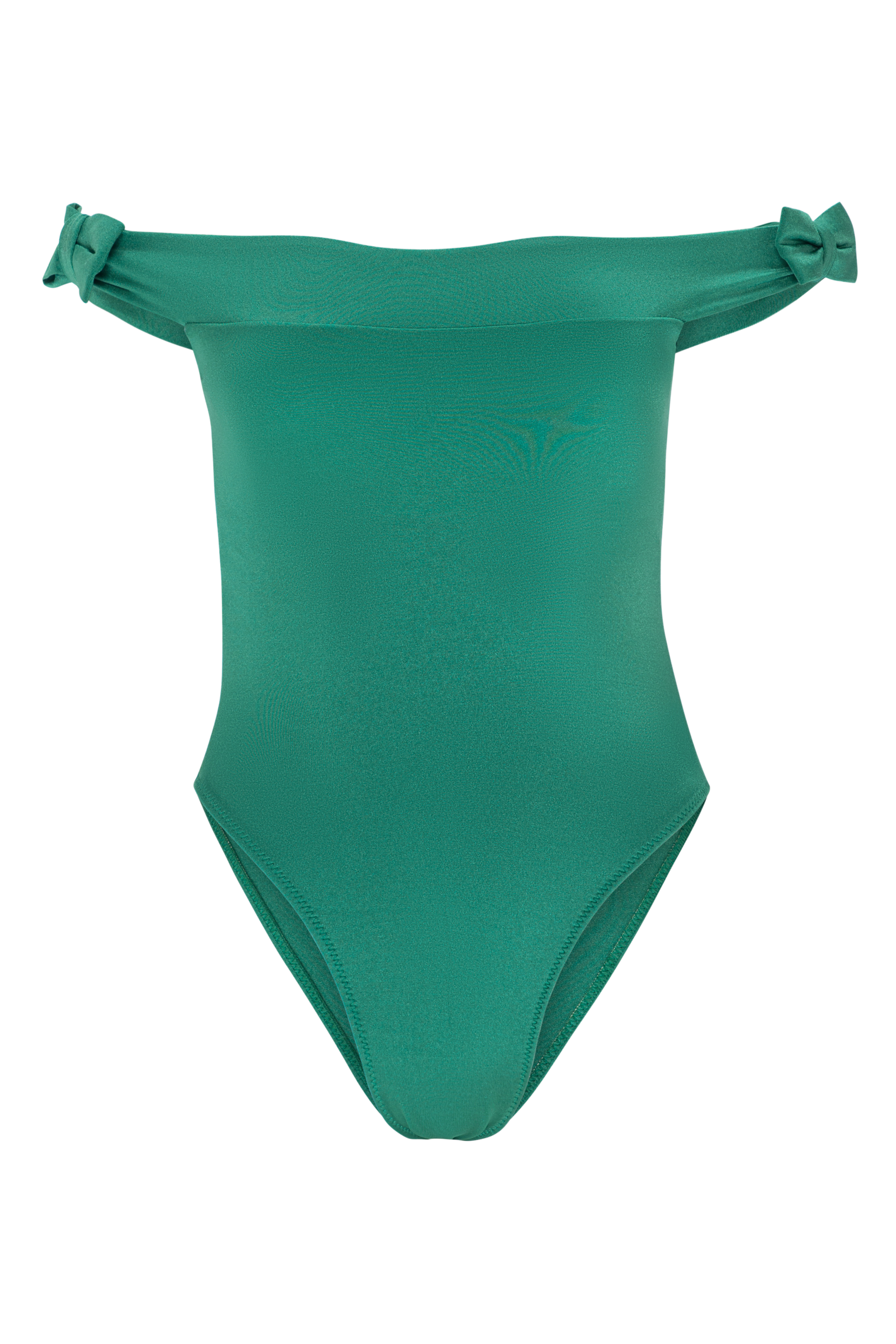 Maya Bay off-shoulder luxury swimsuit with bow detail Cocoraille
