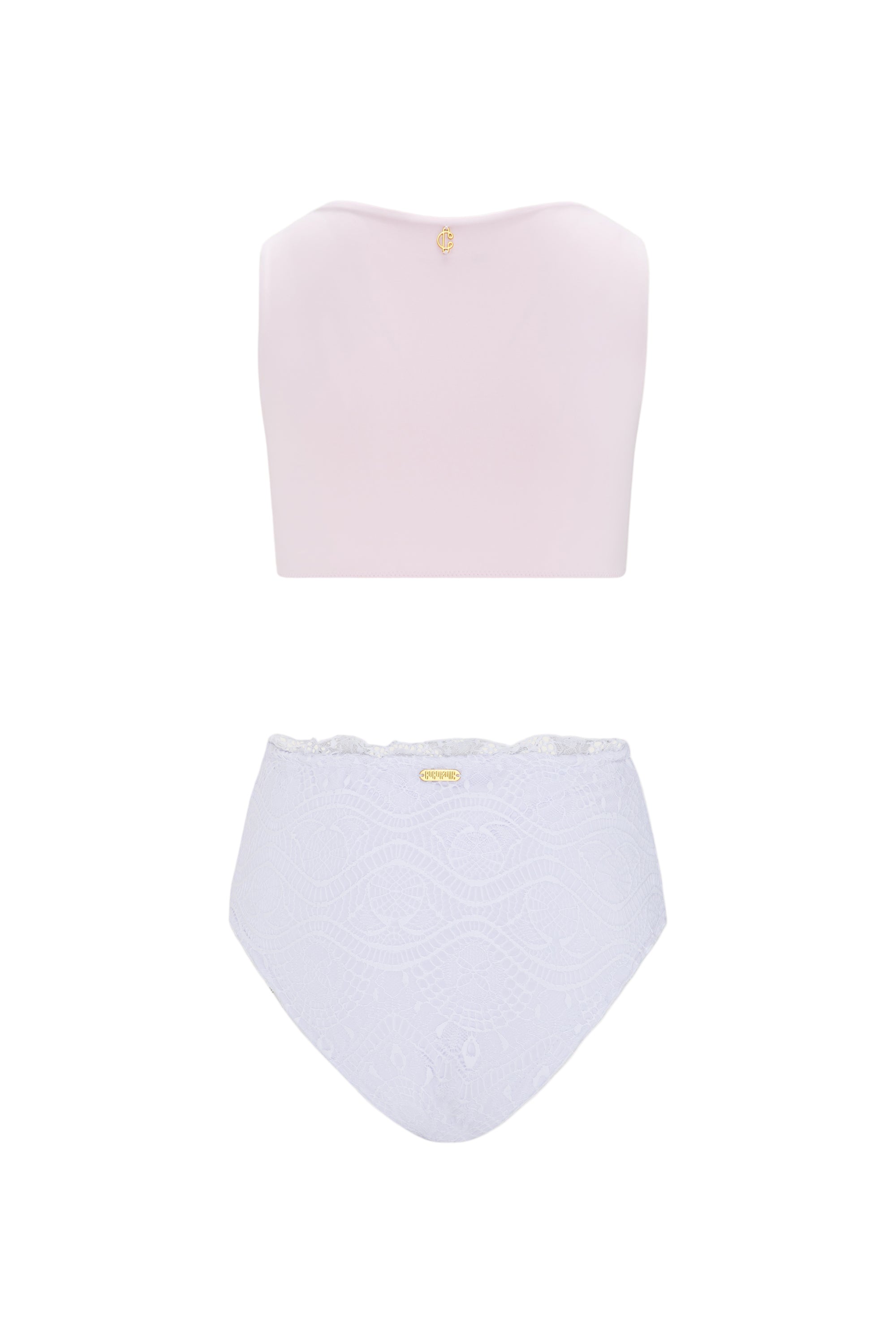 Curve-enhancing designer swimsuit for Riviera style woman