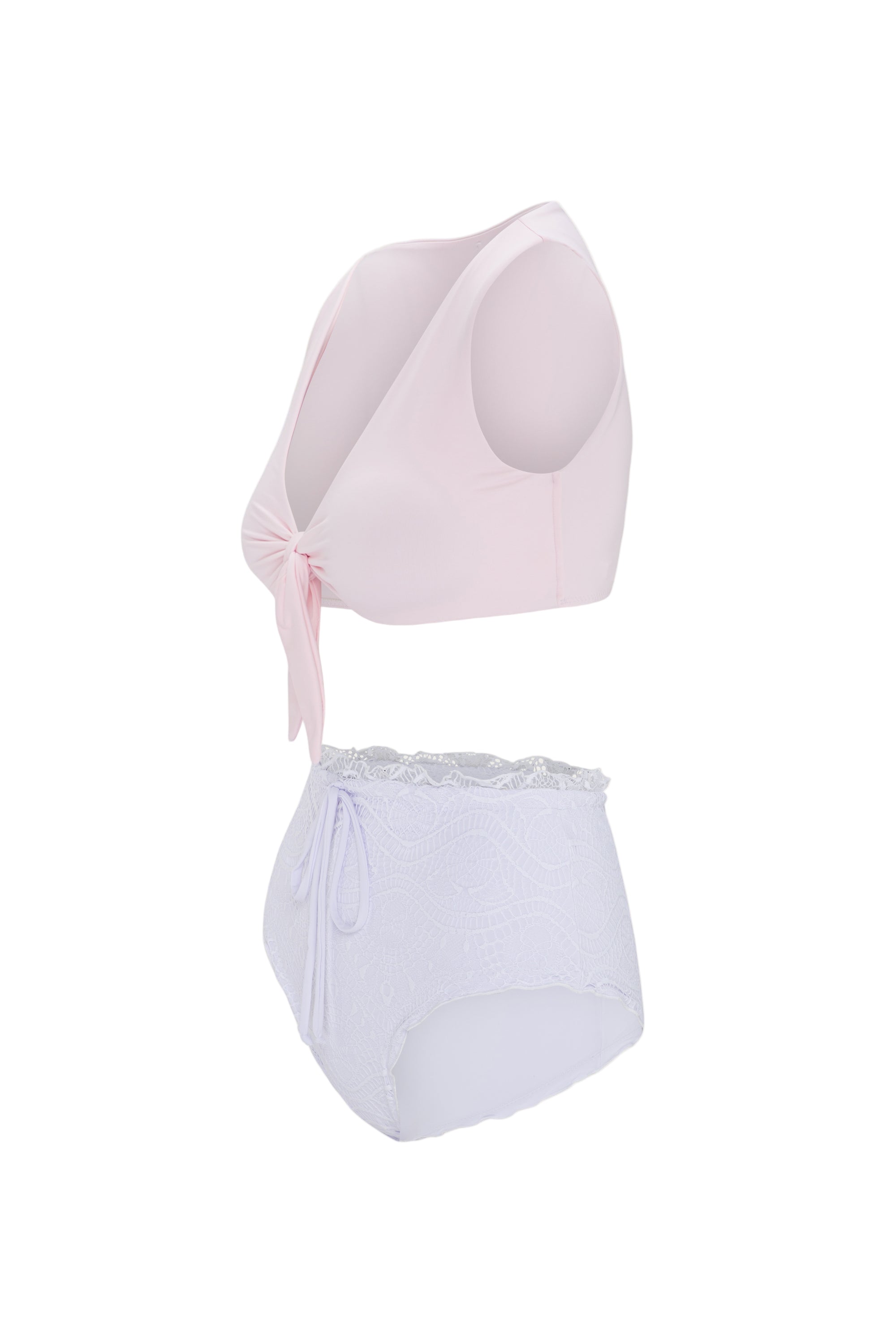 Flirty chic one-piece for beach clubs and summer markets