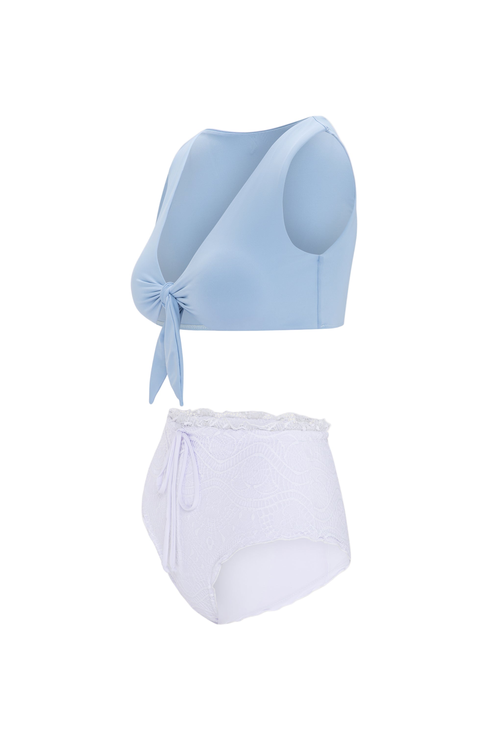 Close-up of curve enhancing swimsuit silhouette Cocoraille