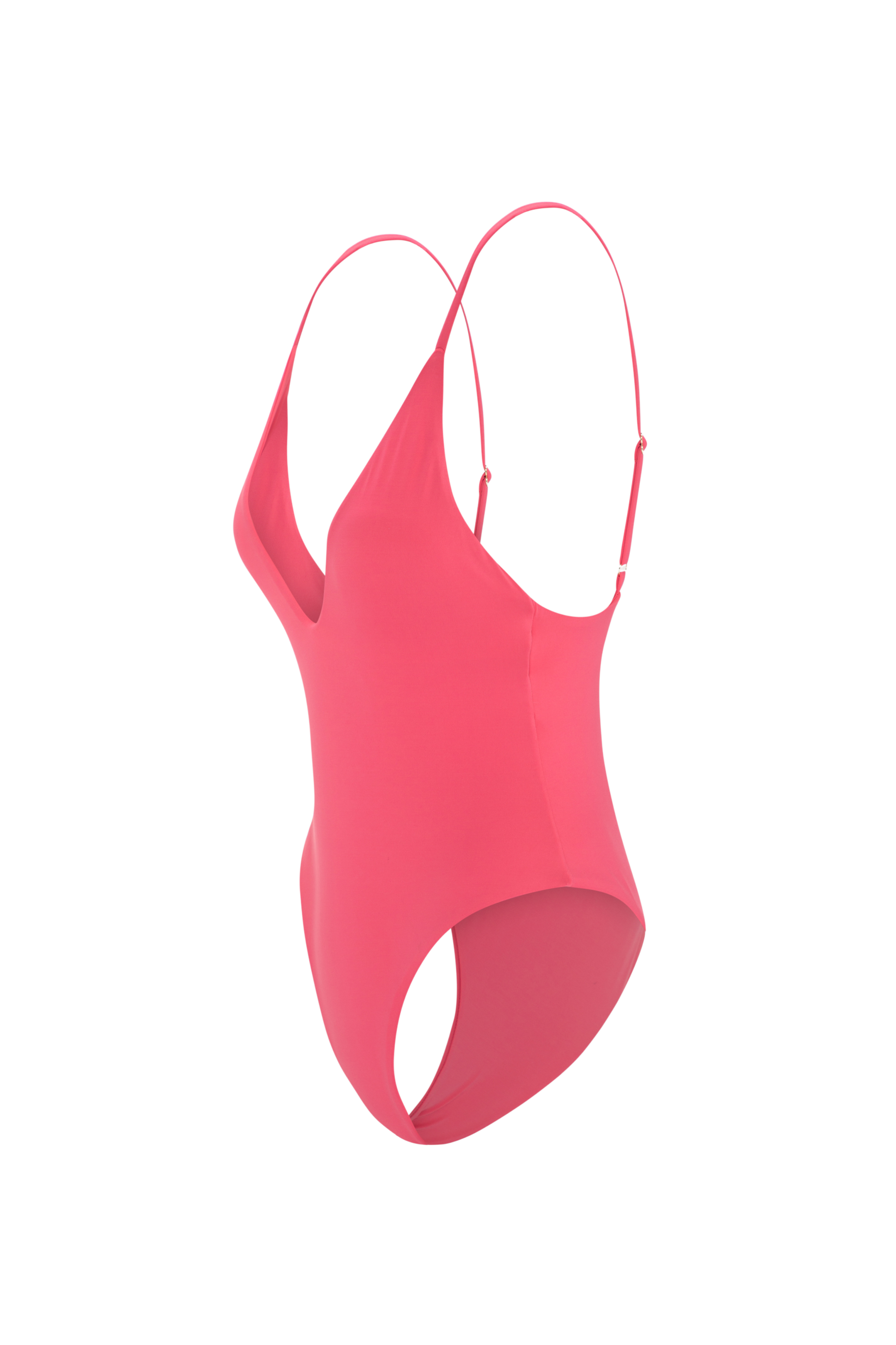 Coral reef tone sculpting fabric detail Cala Luna swimsuit